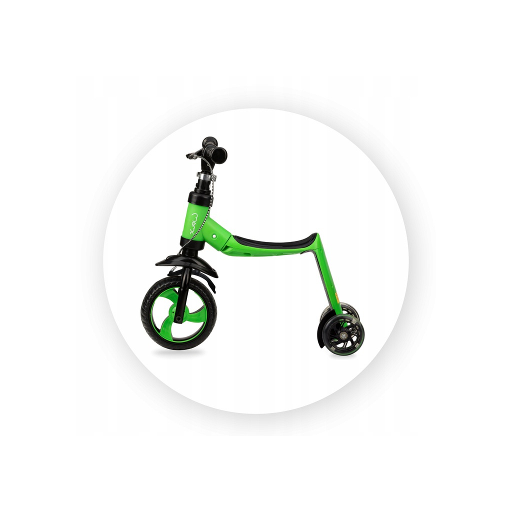 Самокат MoMi Elios 2 в 1 біговел Зелений (ROBI00031) - зображення 10