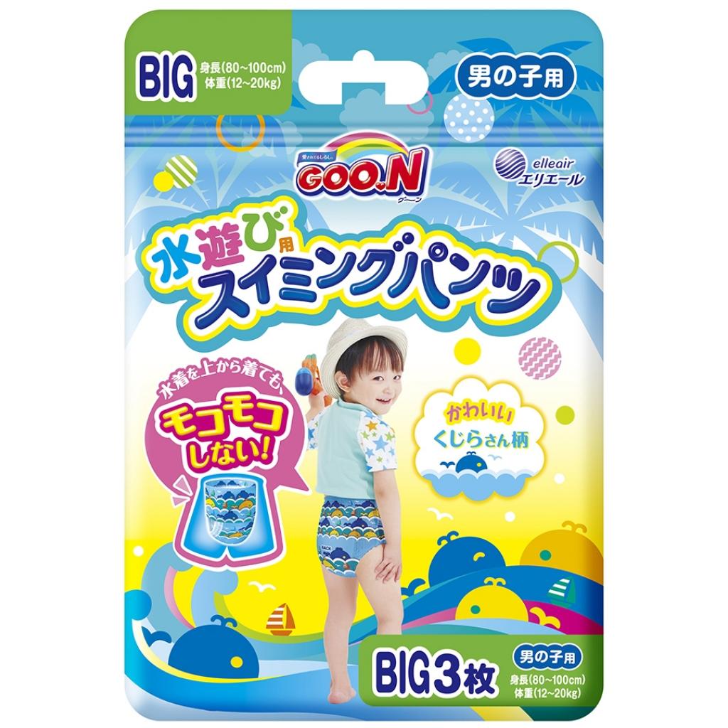 Підгузки GOO.N Трусики для плавання для хлопчиків 12-20 кг XL 3 шт (853468) - зображення 1