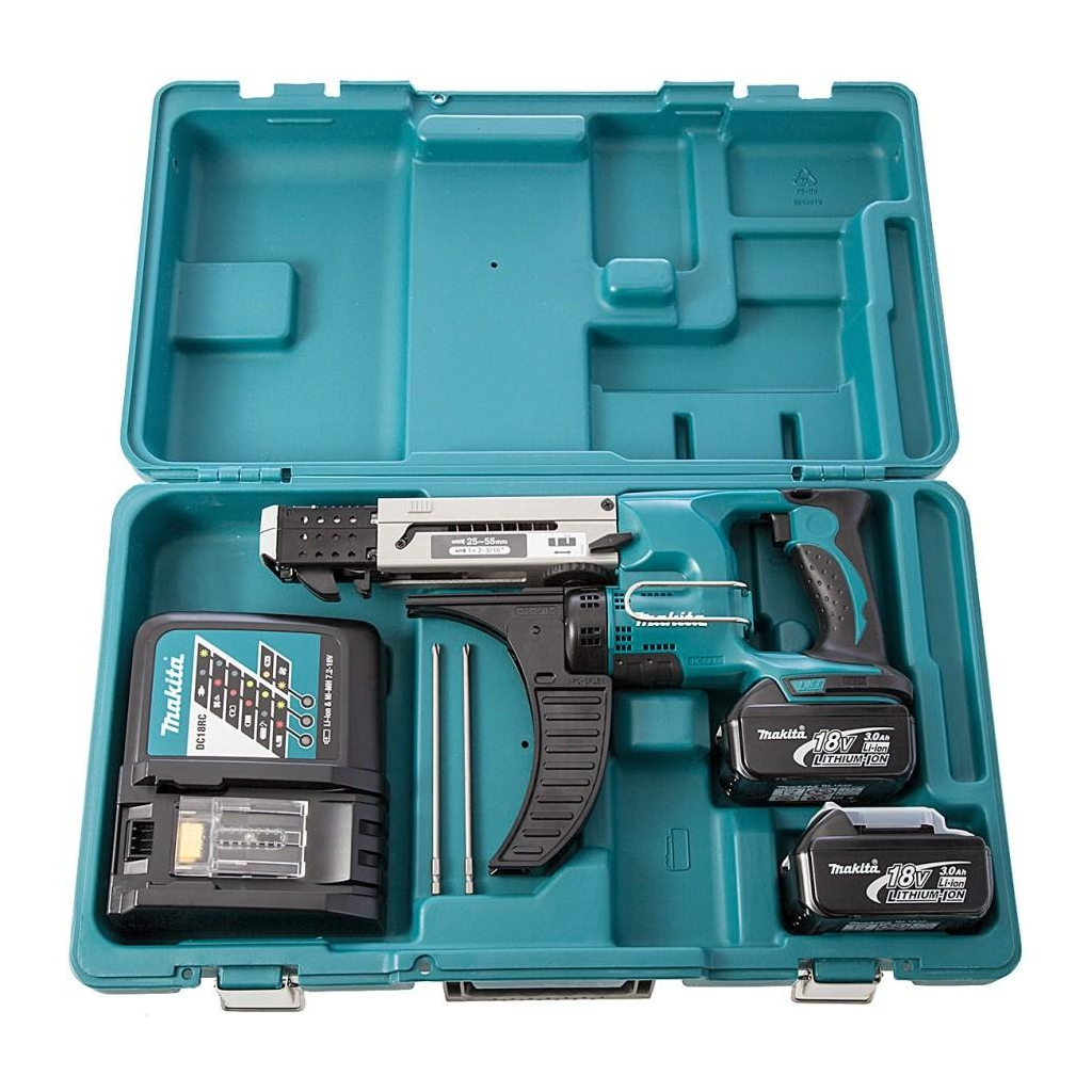 Шуруповерт Makita магазинний з автоматичною подачею + кейс (DFR550RFE) - зображення 5