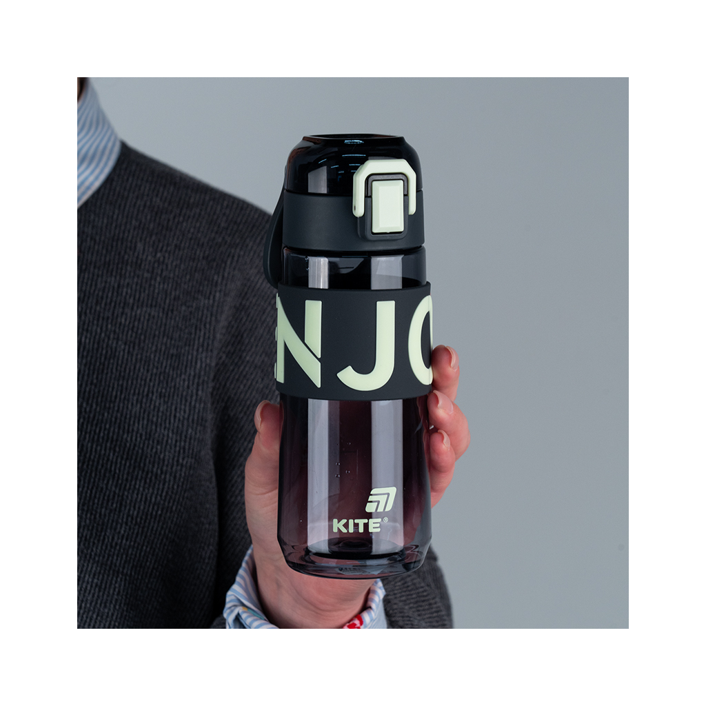 Пляшка для води Kite 550 мл сіра (K25-1232-1) - зображення 5