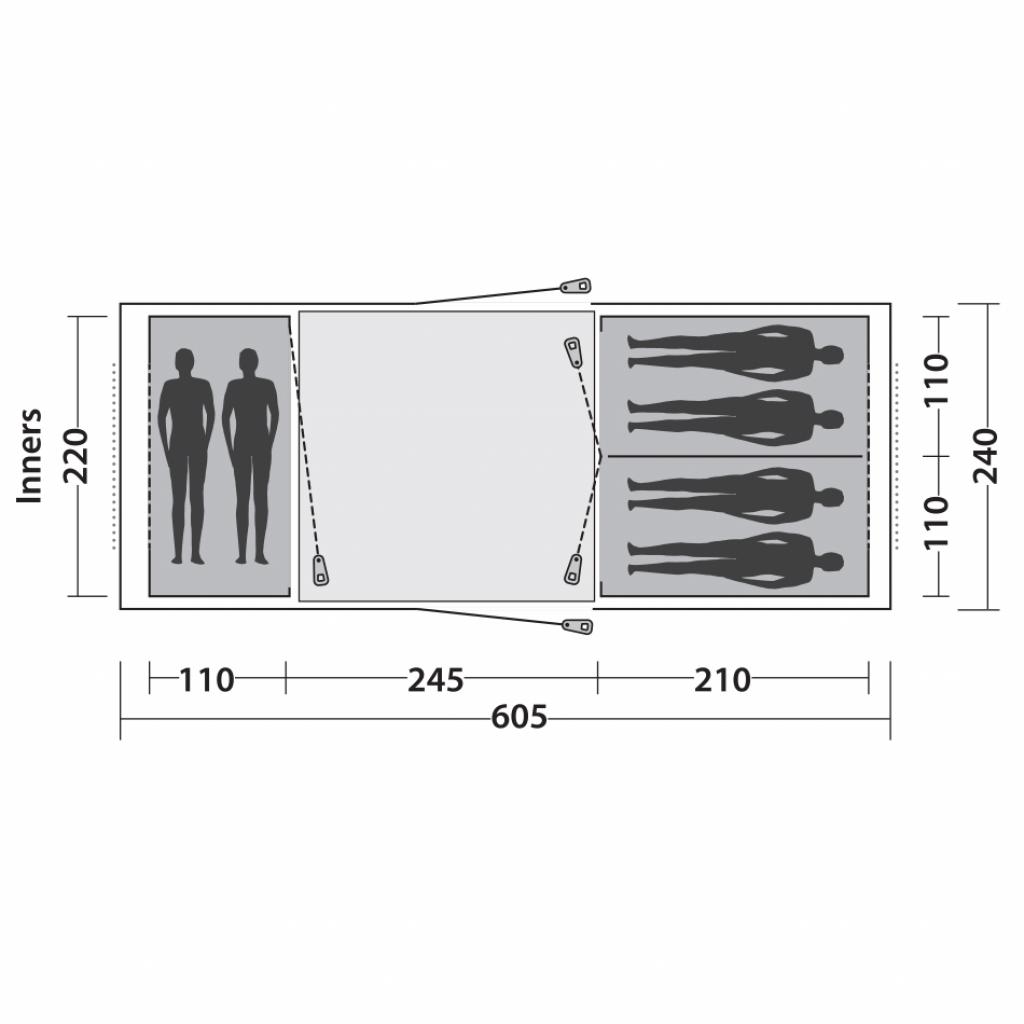 Намет Easy Camp Huntsville Twin 600 Red (928292) - зображення 10