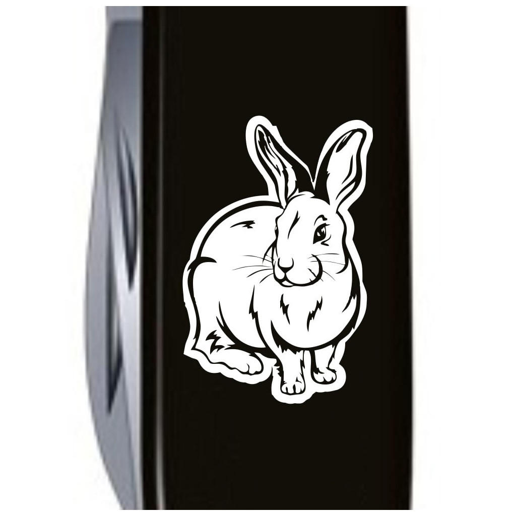 Ніж Victorinox Spartan Zodiac Black "Водяний Кролик" (1.3603.3_Z2030u) - зображення 3