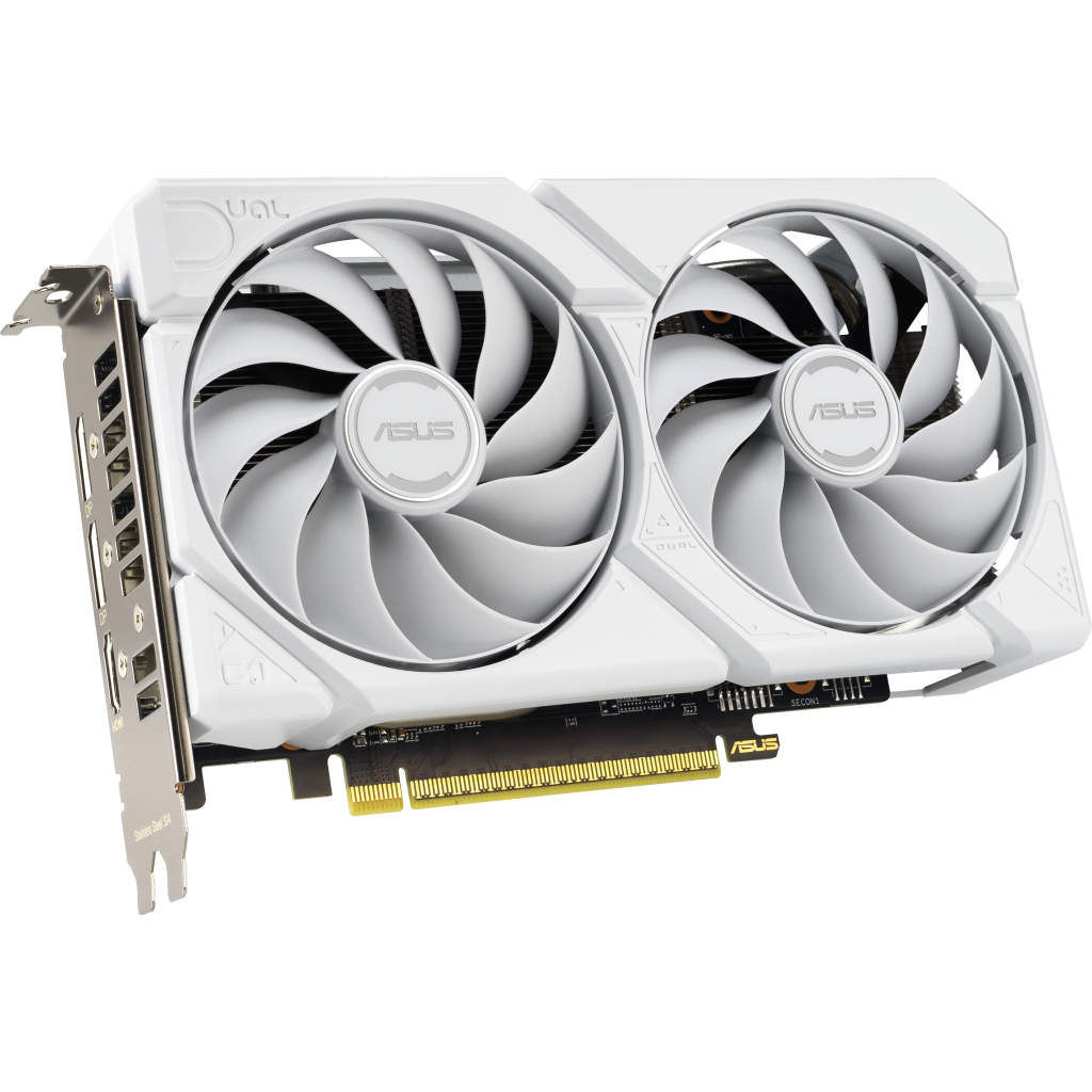 Відеокарта ASUS Radeon RX 9060 XT 16Gb DUAL WHITE OC (DUAL-RX9060XT-16G-WHITE) - зображення 3