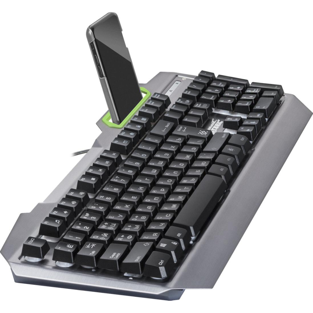 Клавіатура Defender Stainless steel GK-150DL RU RGB (45150) - зображення 4