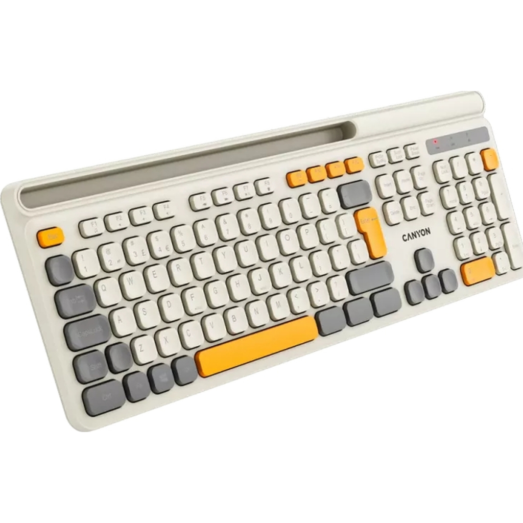 Клавіатура Canyon HKB-W03 Wireless UA Beige (CNS-HKBW03BG) - зображення 4