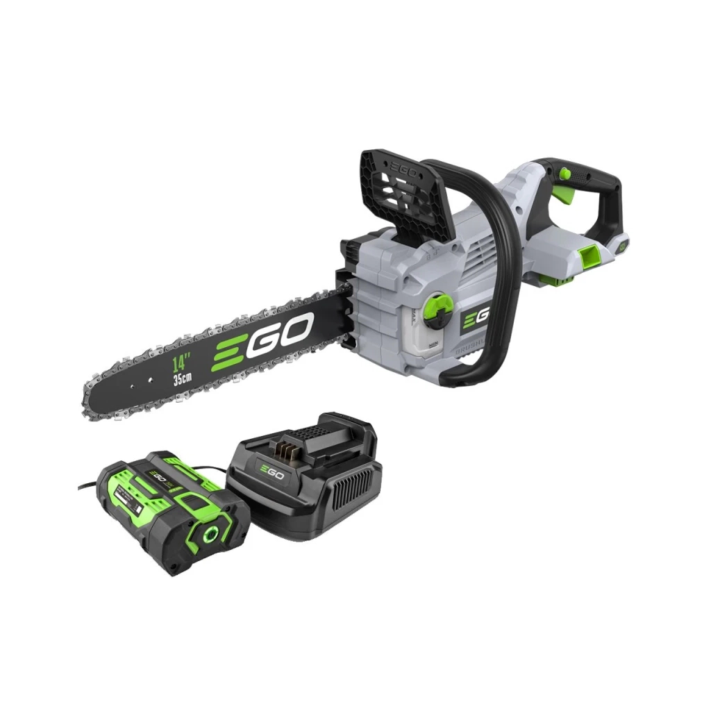 Ланцюгова пила EGO CS1411E KIT, 56В, шина 35см, 52лан, 3/8P, 1,1мм, акум. 2,5Ah + ЗП (F840022016) - зображення 1