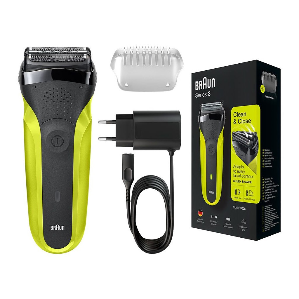 Електробритва Braun Series 3 300s 5408 black/green - зображення 3