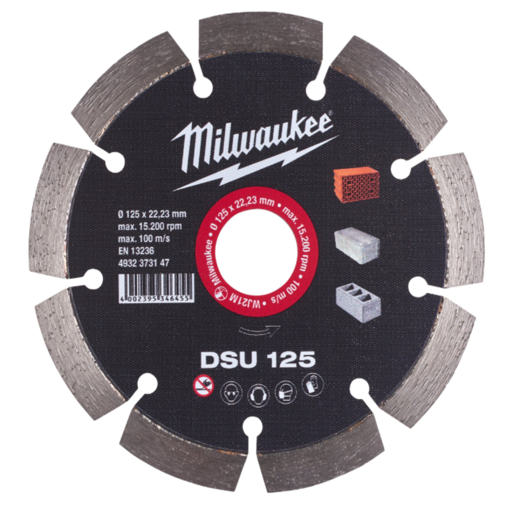 Круг відрізний Milwaukee алмазний DSU 125, 125мм (4932373147) - зображення 1