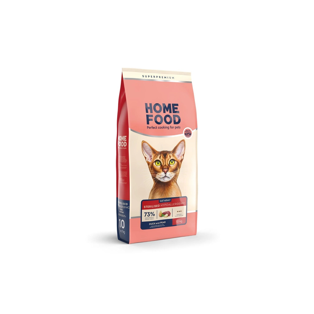 Сухий корм для кішок Home Food Grain-free hypoallergenic Suitable for exotic breeds з качкою та грушею 10 кг (4820235020637) - зображення 1