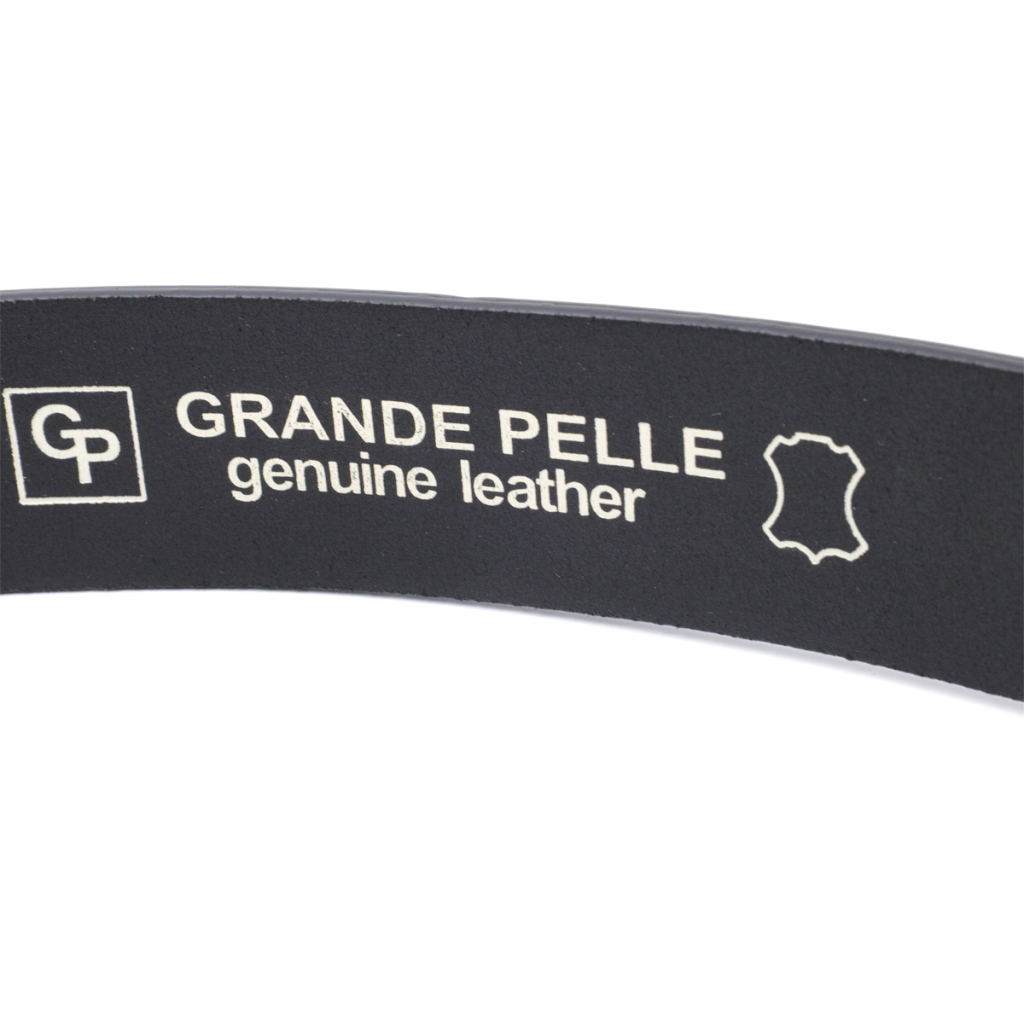 Ремінь Grande Pelle Під джинси з натуральної шкіри Чорний (11691) - зображення 6