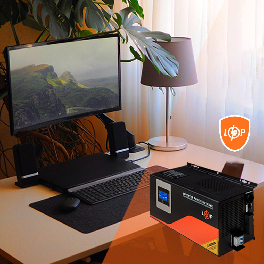 Пристрій безперебійного живлення LogicPower LPM- PSW-4500VA, 3000W, MPPT (30289) - зображення 10