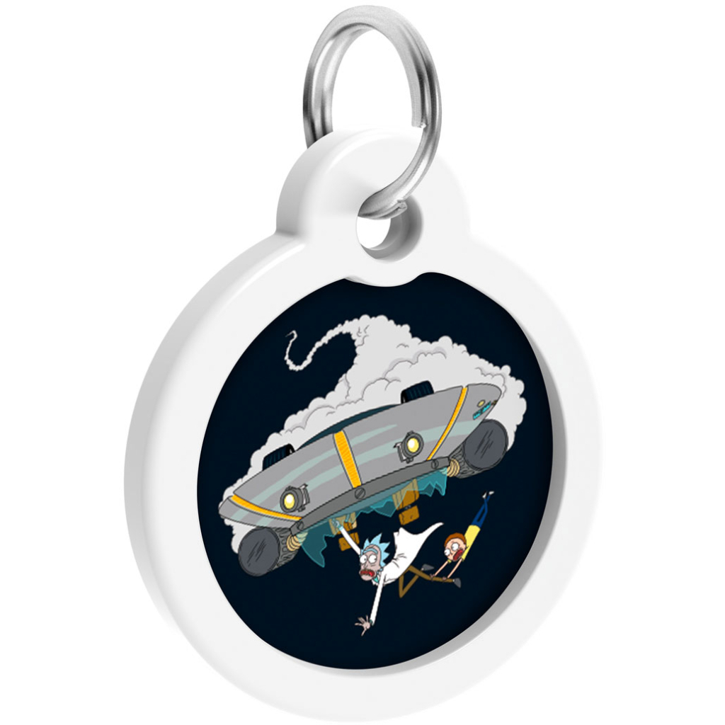 Адресник для тварин WAUDOG Smart ID з QR паспортом "Рік і Морті 1", коло 25 мм (225-0280) - зображення 3