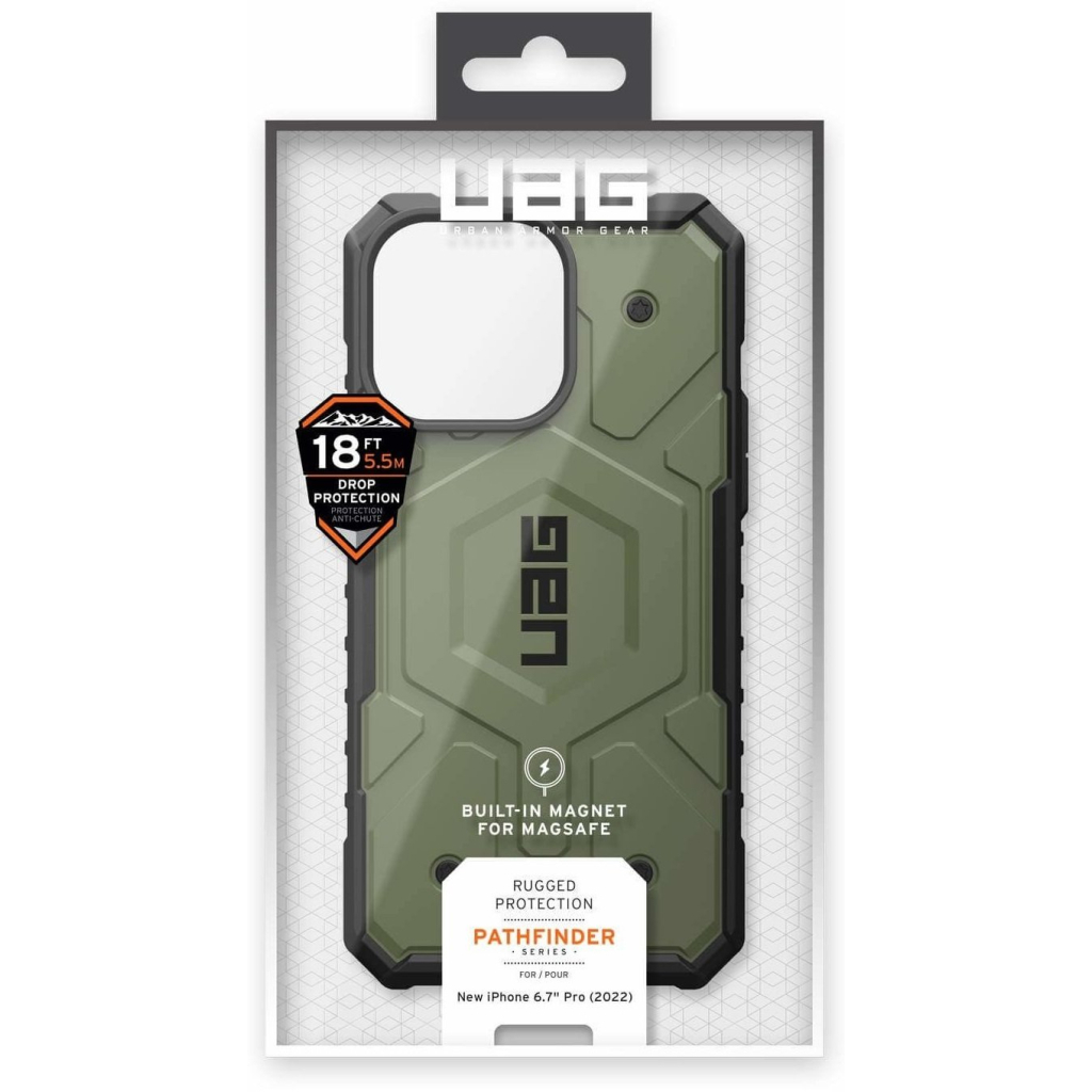 Чохол до мобільного телефона UAG Apple iPhone 14 Pro Max Pathfinder Magsafe, Olive (114055117272) - зображення 9