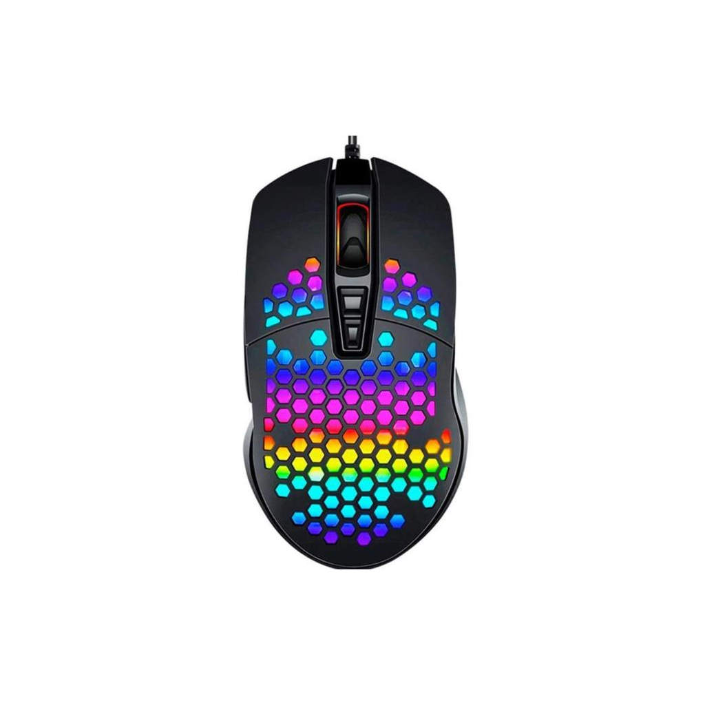 Мишка XO M4 4000 DPI RGB USB Black (XO-M4-BK) - зображення 1