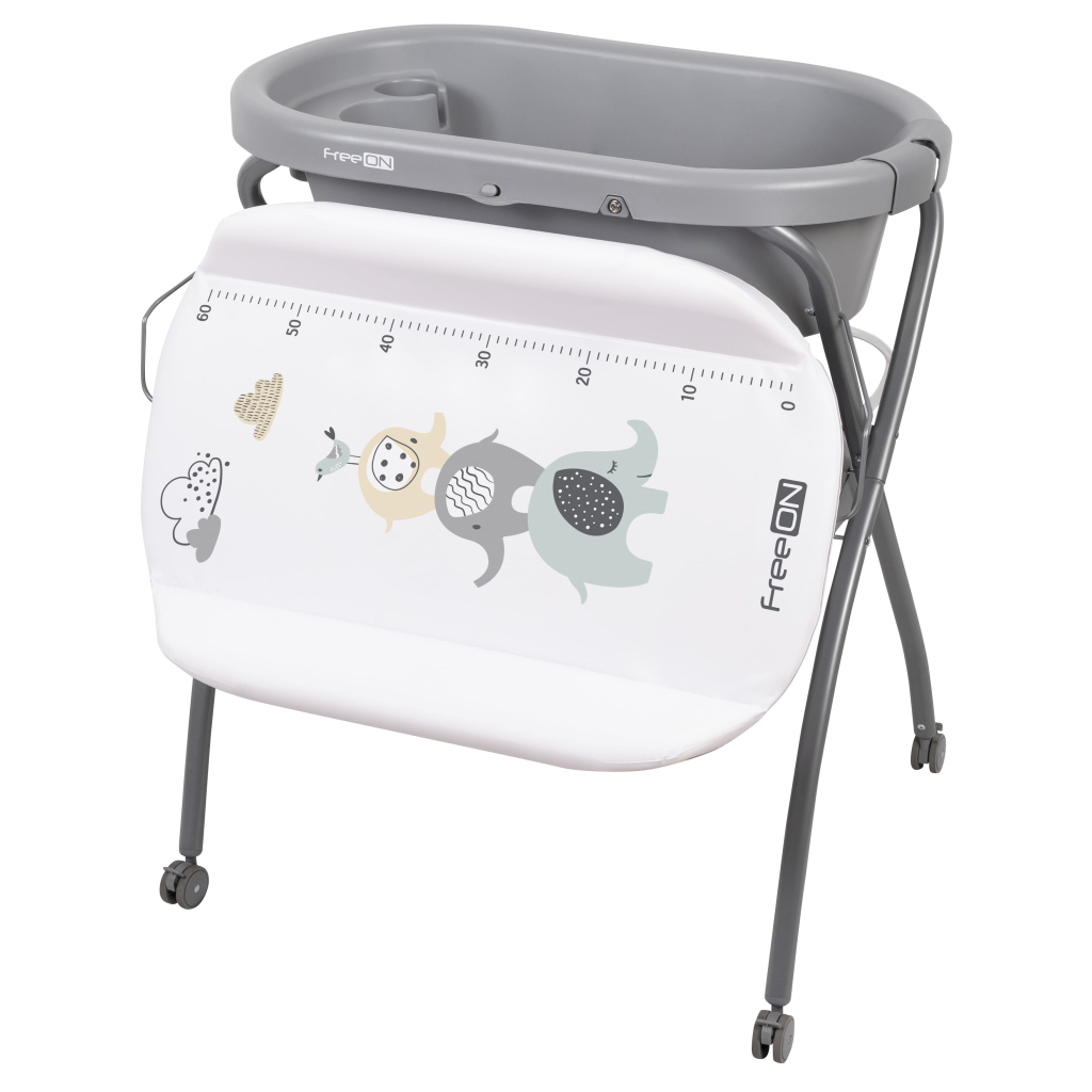 Ванночка FreeON з пеленальним столиком Elephants (48648) - зображення 2