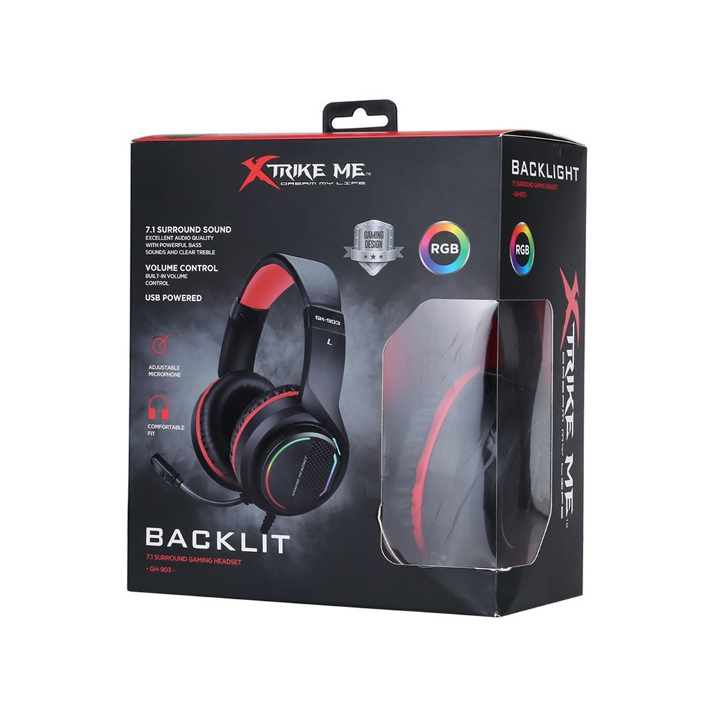 Навушники Xtrike ME GH-903 RGB-LED Black (GH-903) - зображення 5