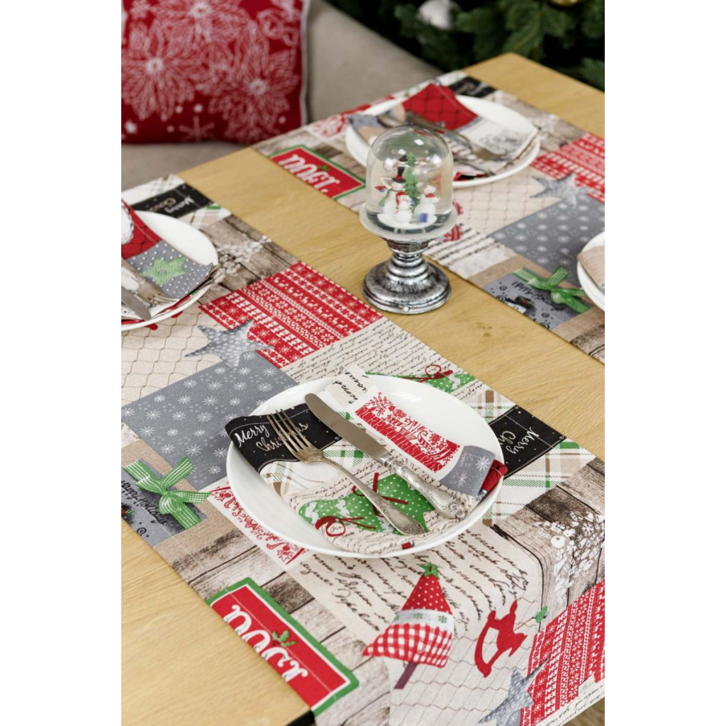 Доріжка на стіл Прованс Merry Christmas 40x140 см (031476) - зображення 8