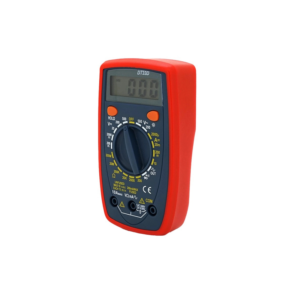 Цифровий мультиметр Voltronic DT-33D, V, A, R , Q50 (DT-33D) - зображення 1