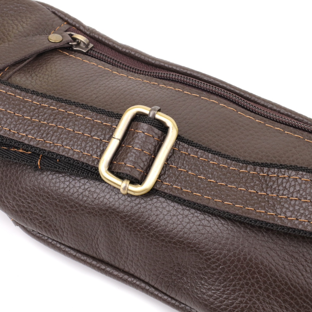 Сумка Shvigel З натуральної шкіри Коричнева (23128) - зображення 6