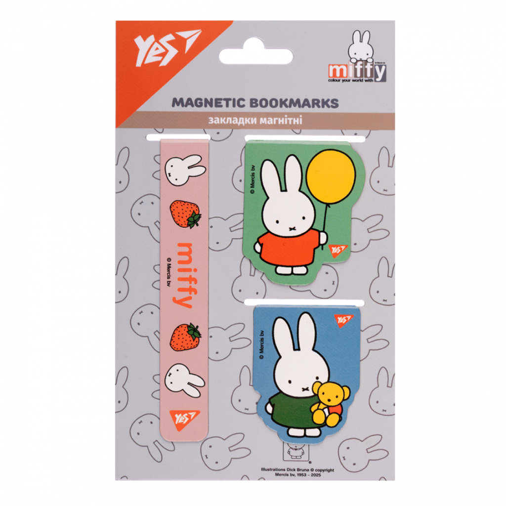Закладки для книг Yes магнітні Miffy 3 шт (708356) - зображення 2