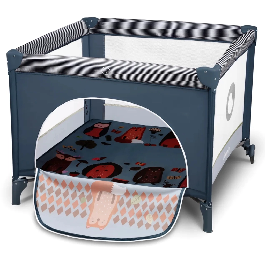 Дитячий манеж Lionelo Fie колір - blue navy (LO.FE02) - зображення 2