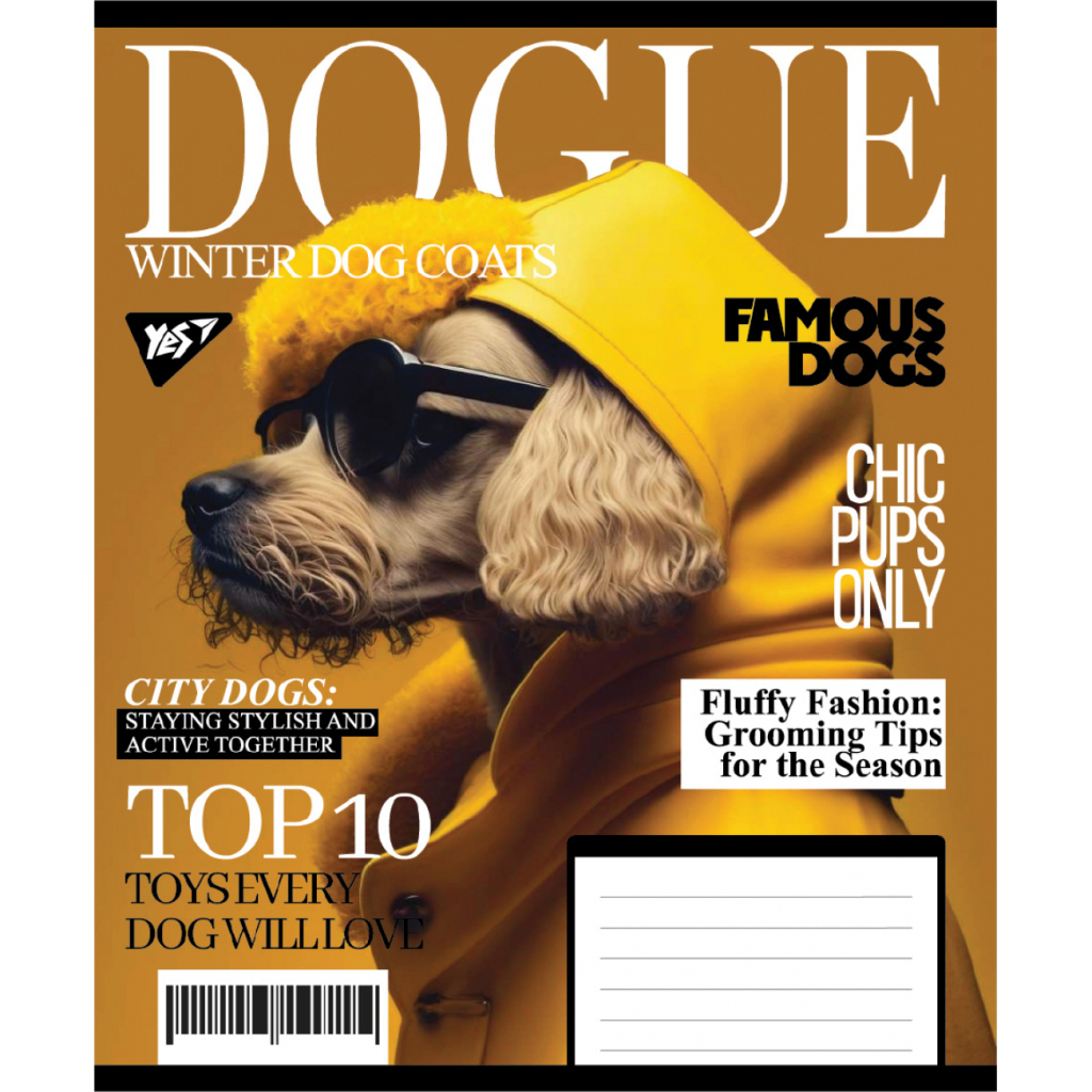 Зошит Yes Animal's fashion А5 24 аркушів лінія (767782) - зображення 4