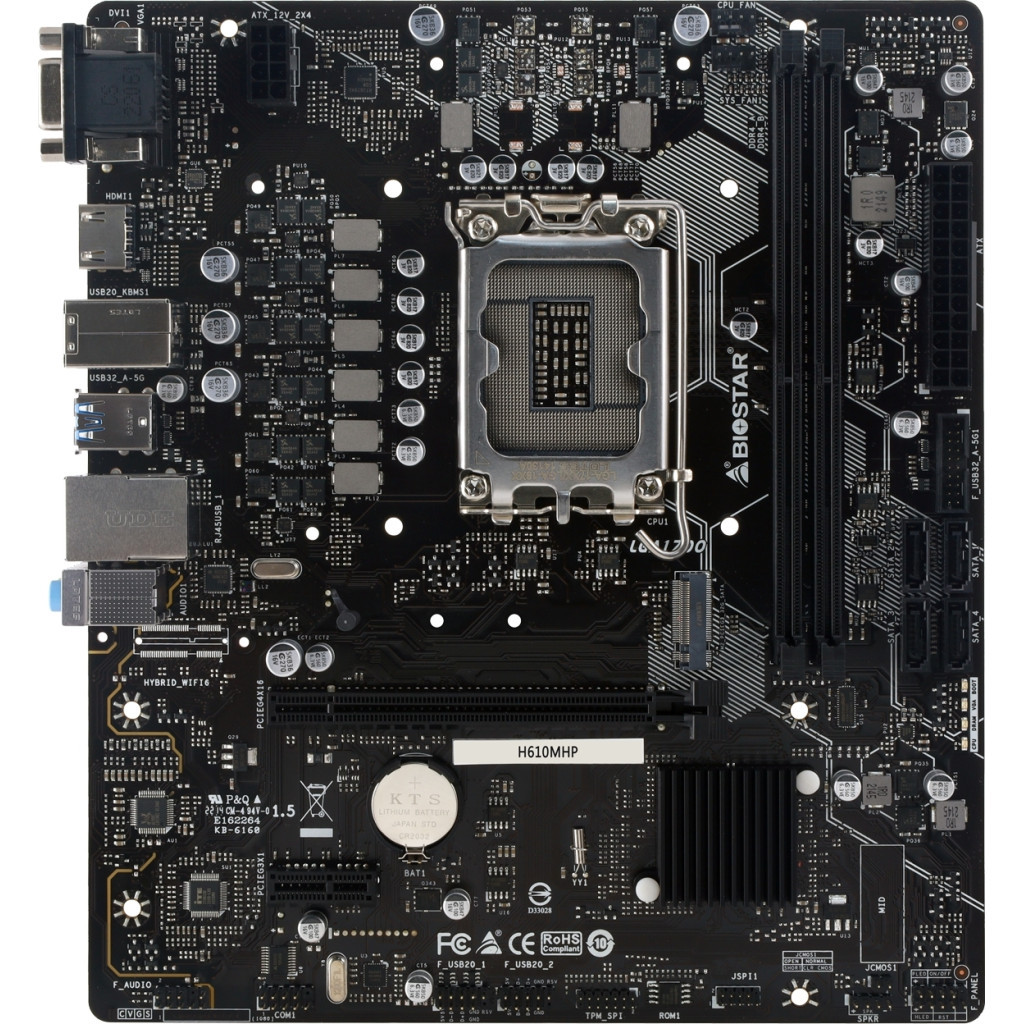 Материнська плата Biostar H610MHP - зображення 1