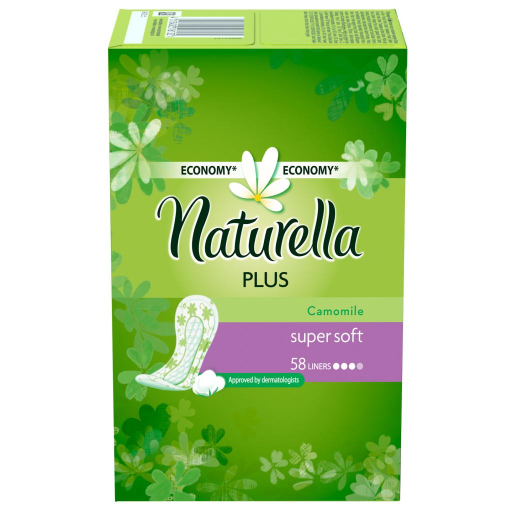 Щоденні прокладки Naturella Camomile Plus 58 шт (4015400713784) - зображення 1