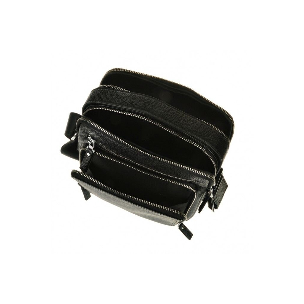 Сумка Vintage Месенджер шкіряна Чорна (14578) - зображення 7