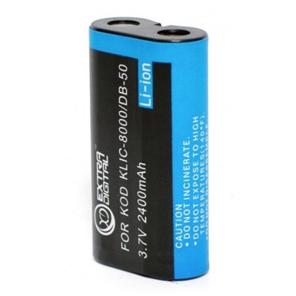 Акумулятор до фото/відео Extradigital Kodak KLIC-8000, Ricoh DB-50 (BDK2508) - зображення 2