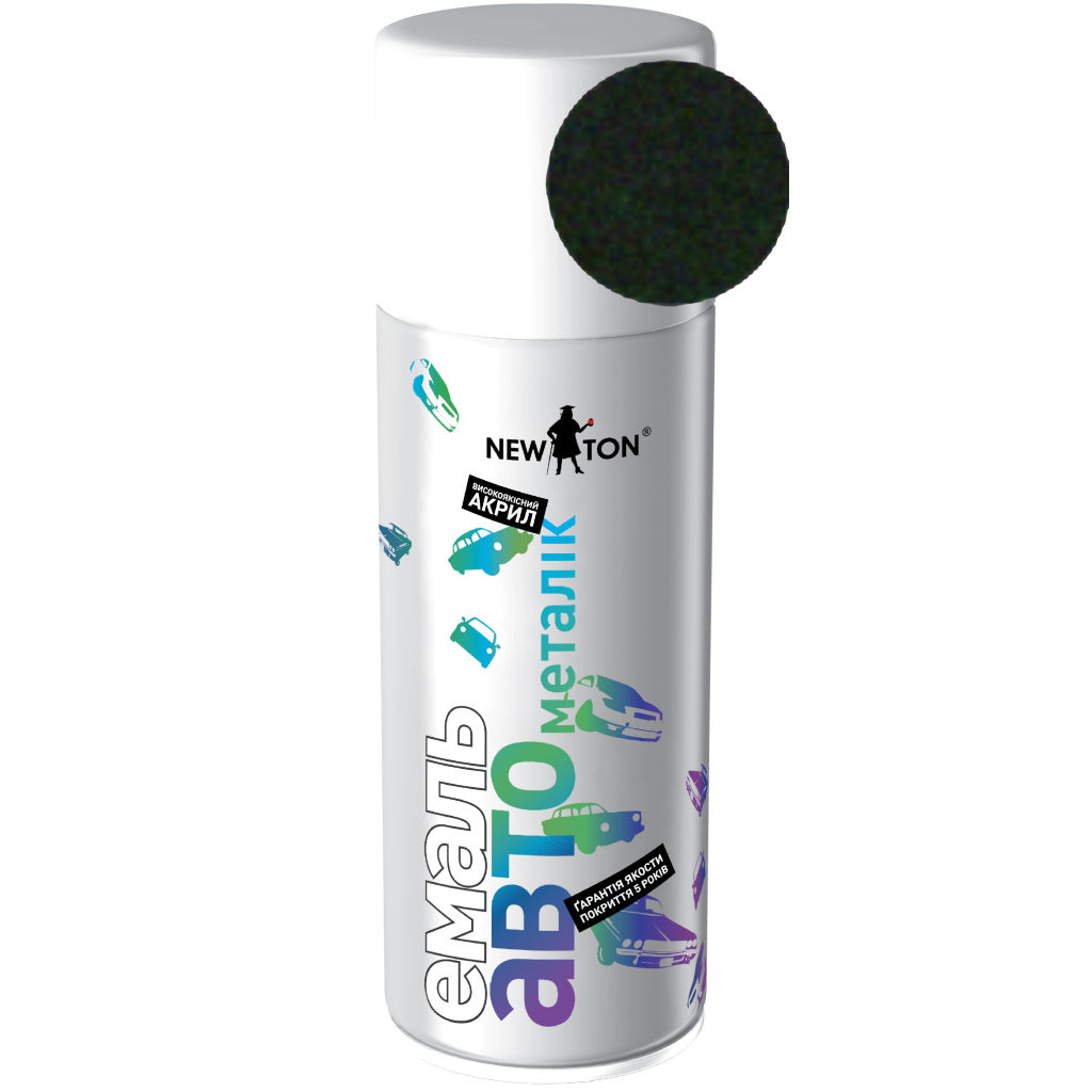 Аерозольна фарба для автомобіля New Ton 963 мет. зелений, аероз. 400 мл (000000594) - зображення 1
