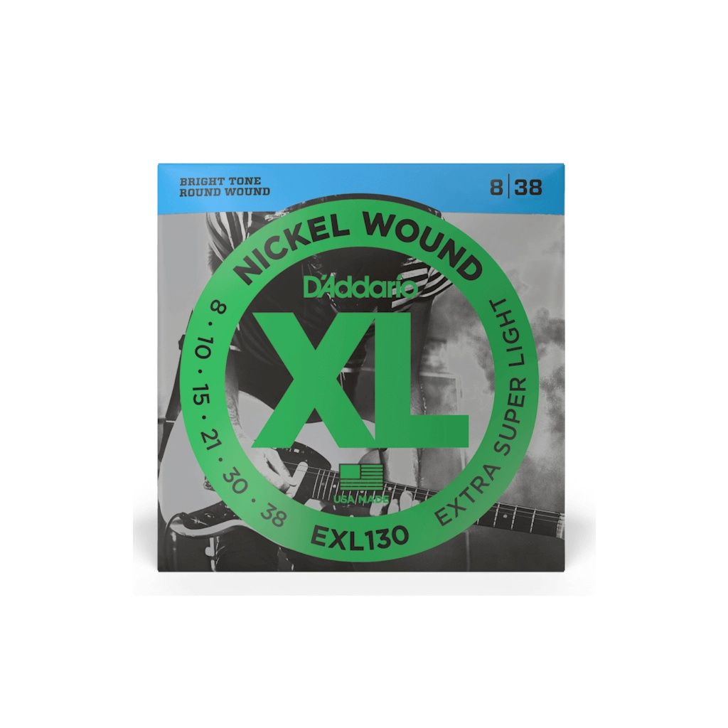 Струни для гітари D'Addario XL Nickel Wound Extra Super Light (08-38) (EXL130) - зображення 1