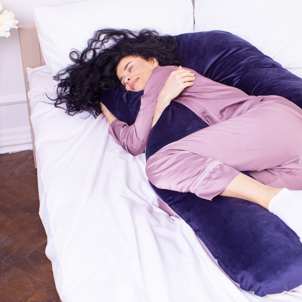 Подушка MirSon для вагітних та відпочинку Velvet Line №8022 U-подібна Ruellia (2200006178545) - изображение 3