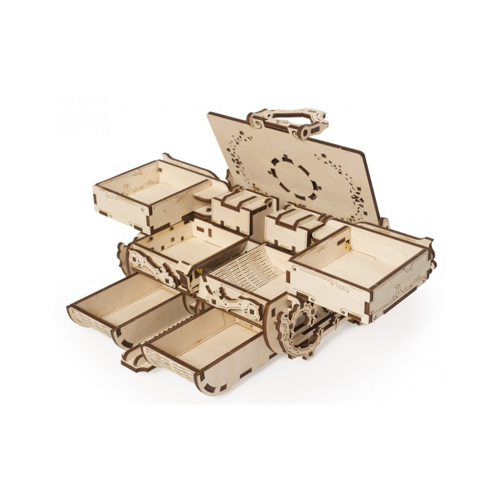 Збірна модель Ugears механічний Антикварна скринька (70089) - зображення 5