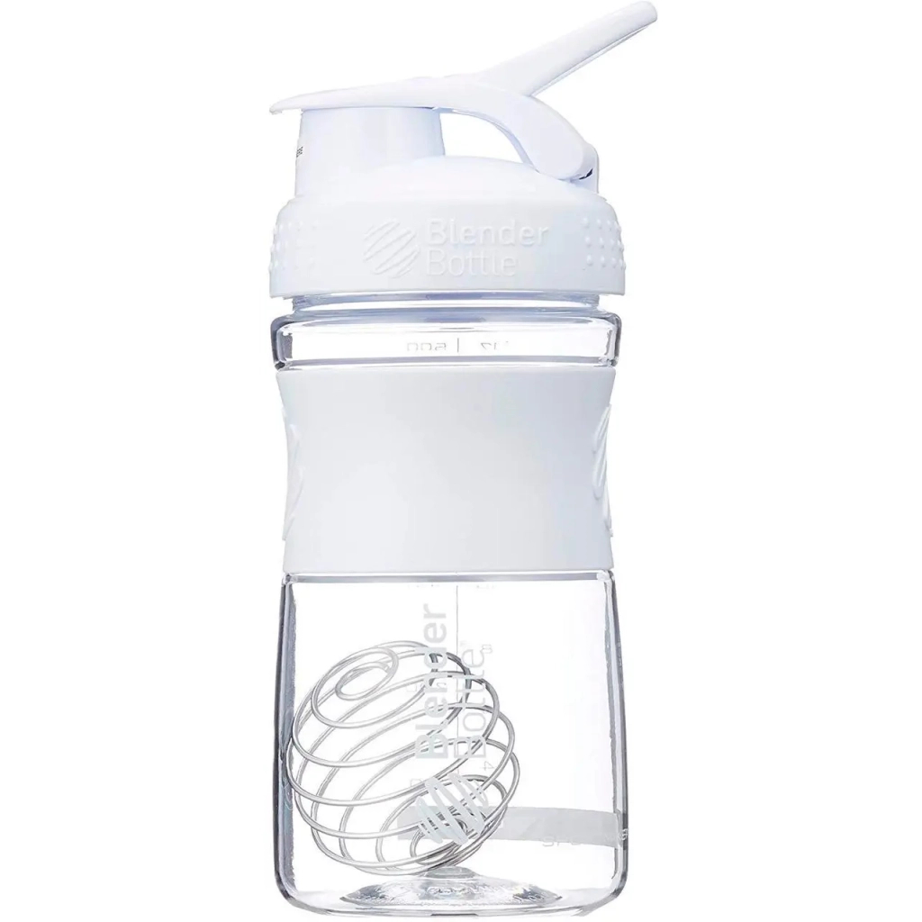 Шейкер спортивний BlenderBottle SportMixer 20oz/590ml White (SM 20oz White) - зображення 2