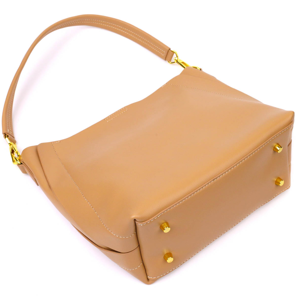 Сумка Vintage Жіноча ділова з натуральної шкіри Пісочна (22110) - зображення 5