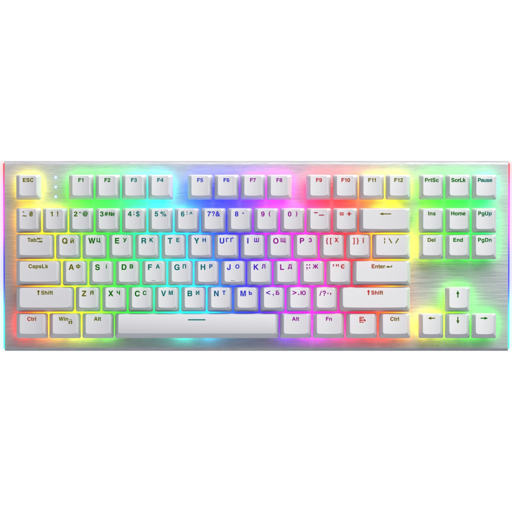 Клавіатура Hator Gravity X TKL Orange USB White (HTK551UA) - зображення 1