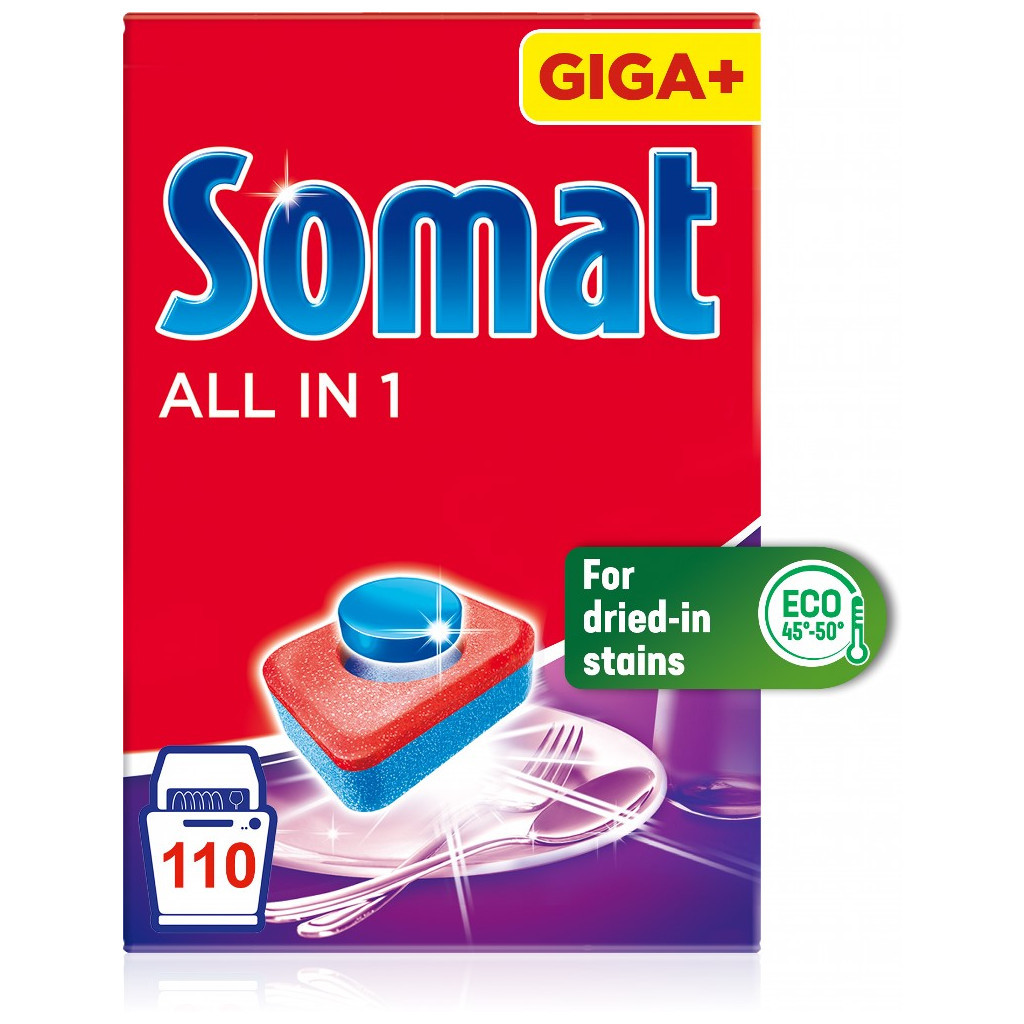 Таблетки для посудомийних машин Somat All in 1 110 шт. (9000101577044) - изображение 3