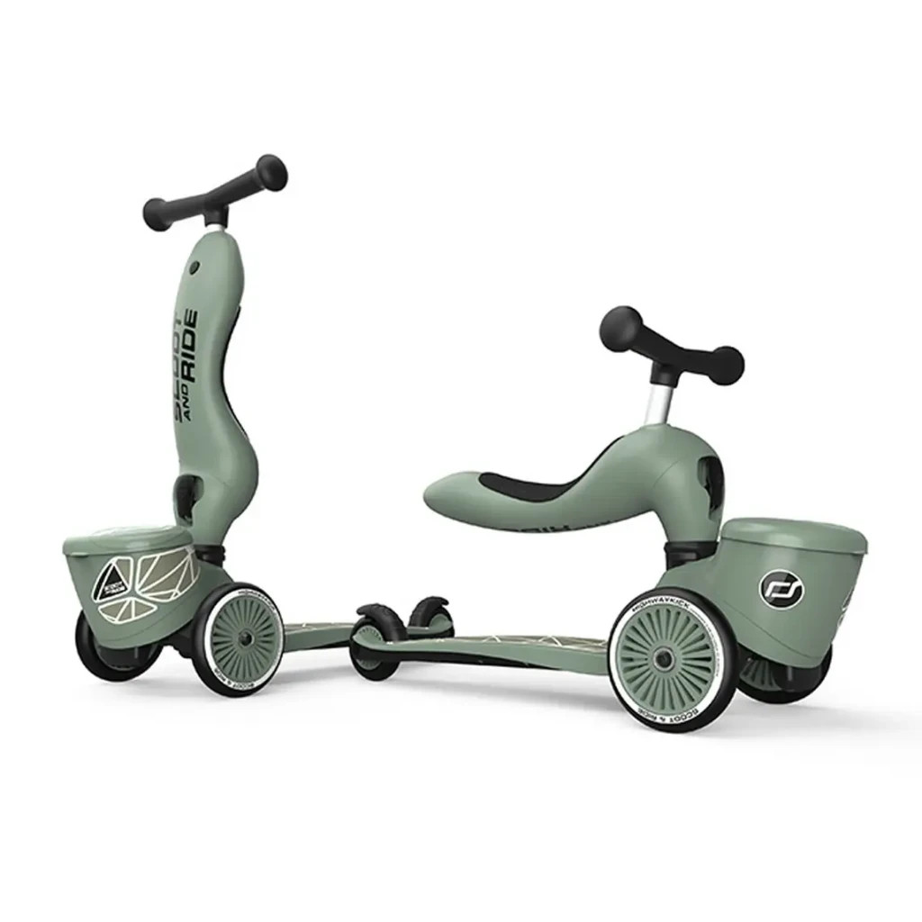 Самокат Scoot&Ride Highwaykick-1 Lifestyle зелений (SR-210621-GREENLINES) - зображення 2