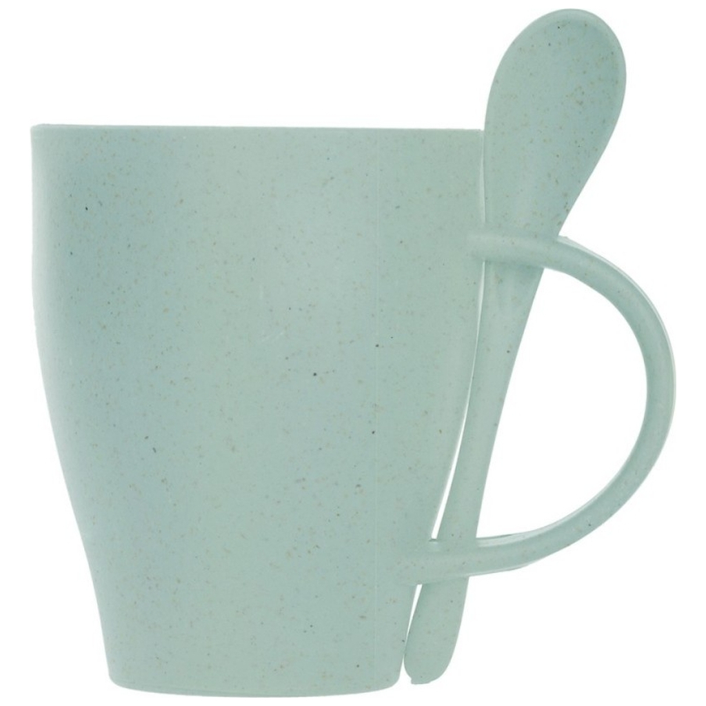 Чашка Voyager бамбукова 300 мл з ложкою зелена(V0847-10) - зображення 2