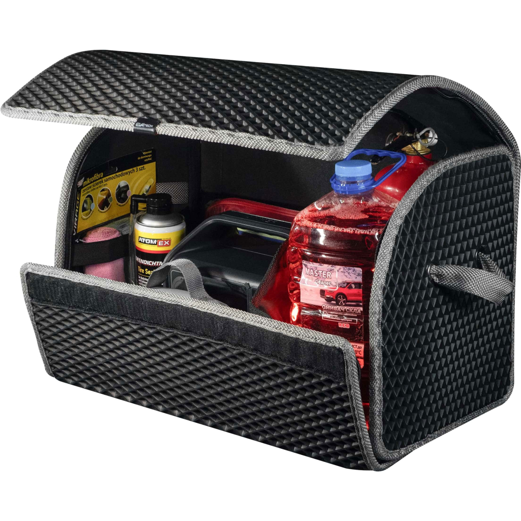 Сумка-органайзер EVAtech M-PRO 32x50x30 см. Ромб чорний з сірим кантом (BS13642OM3RBG) - зображення 4