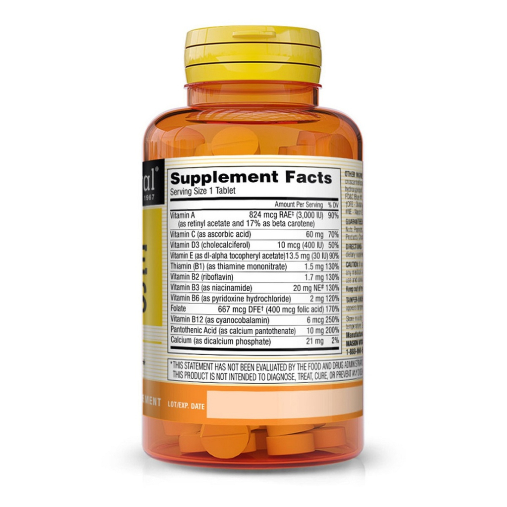 Мультивітамін Mason Natural Мультивітаміни на кожен день, Daily Multiple Vitamins, 365 т (MAV-00883) - зображення 2