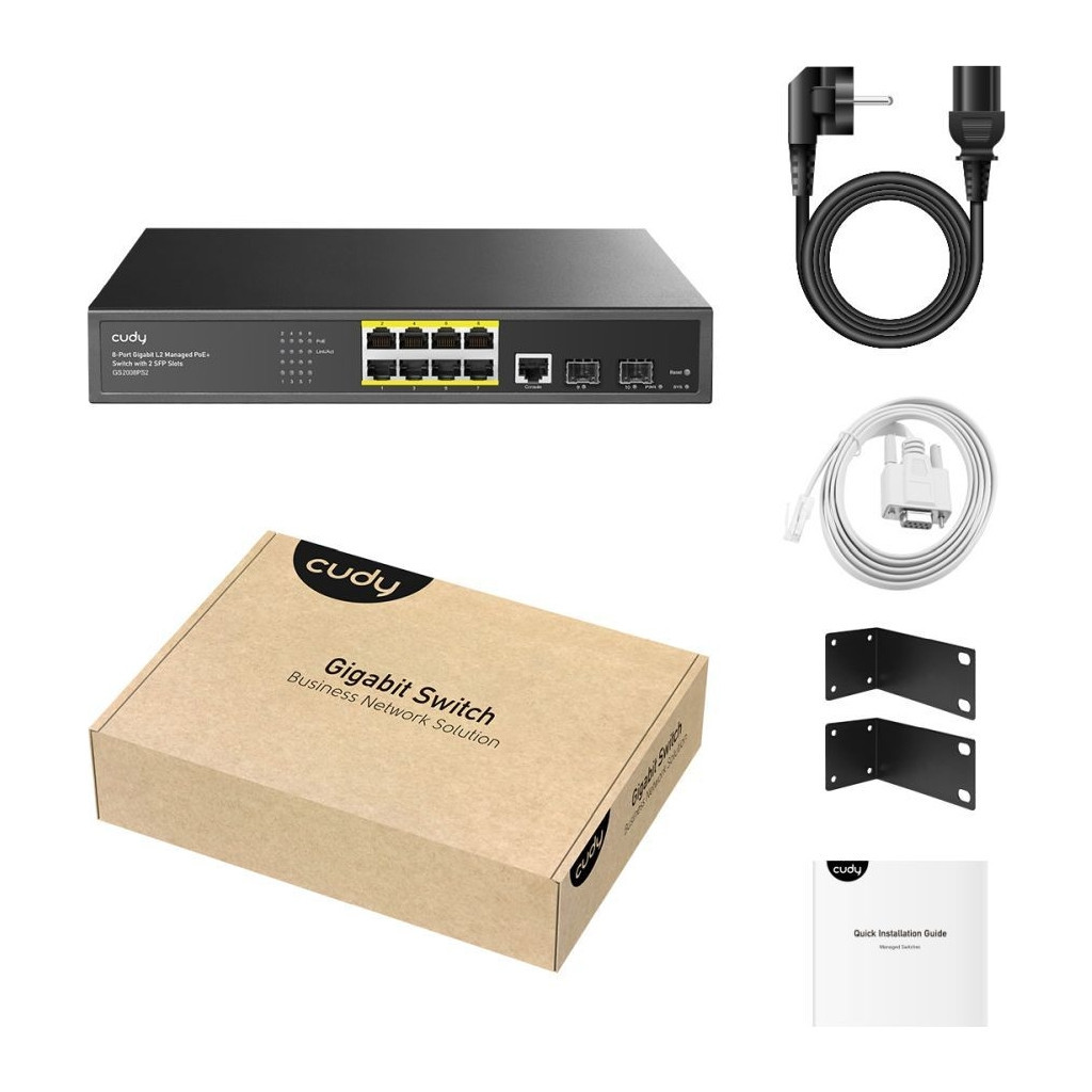 Комутатор мережевий Cudy GS2008PS2 - зображення 4
