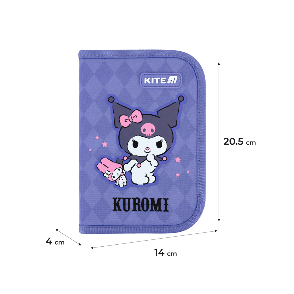 Пенал Kite Kuromi 621 HK-2, 1 відділення, 1 відворот (HK25-621-2) - зображення 2