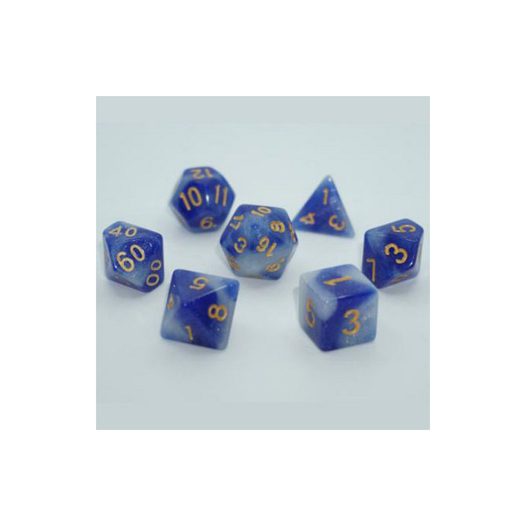 Набір кубиків для настільних ігор Games 7 Days Galaxy 7 Dice Set - Light blue (7 шт.) (g7dgala01) - зображення 1