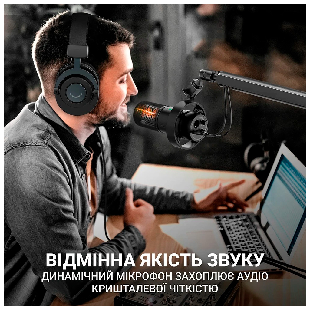 Мікрофон Fifine T688 USB/XLR Black (T688) - picture 9