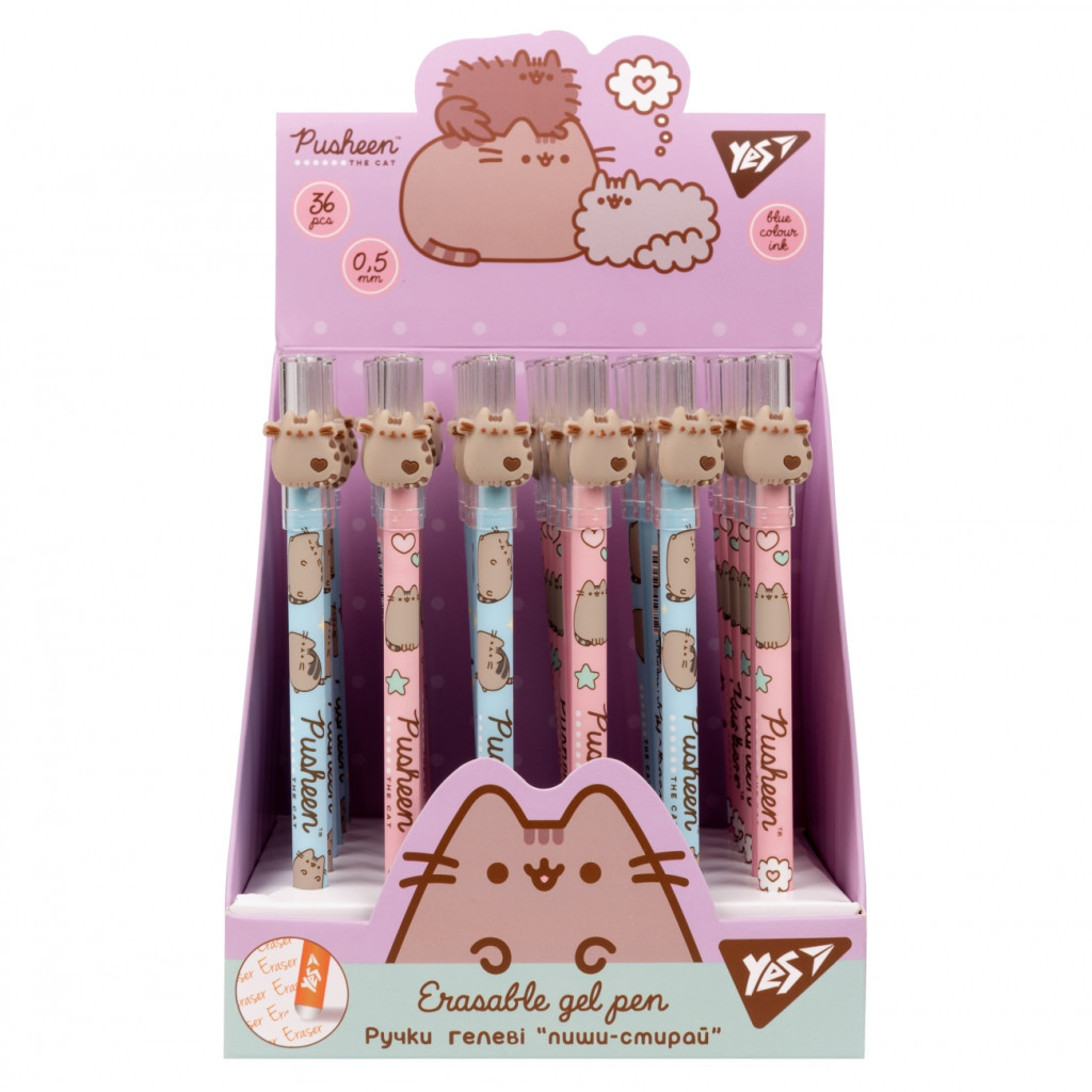 Ручка гелева Yes пиши-стирай Mister Hipster 0,5 мм, синя в асортименті (420398) - зображення 3