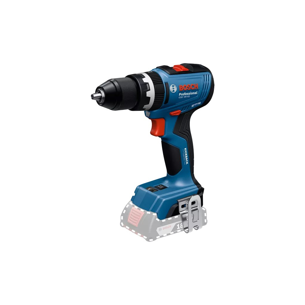 Шуруповерт Bosch Professional GSB 18V-65 18В 3165Нм 0-2100обхв 1.12кг без АКБ та ЗП (0.601.9N3.300) - зображення 1
