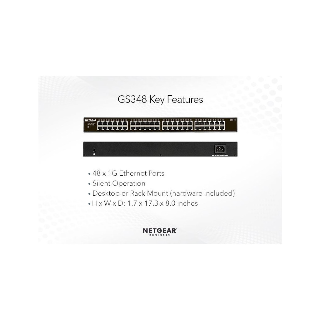 Комутатор мережевий Netgear GS348-100EUS - зображення 2