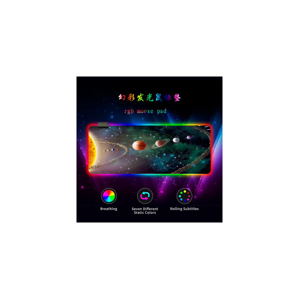 Килимок для мишки Voltronic Solar system in star dust (RGB383E) - зображення 5